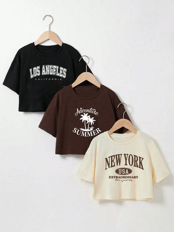 Women’s Graphic Crop Top – Los Angeles | Adventure Summer | New York