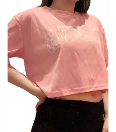 Women’s Pink San Diego Crop Top