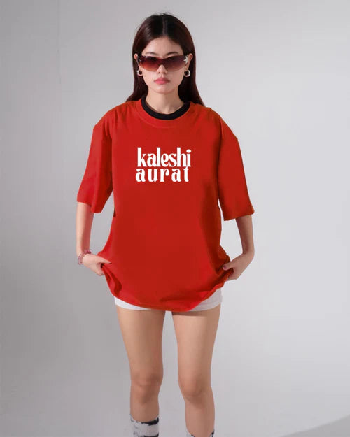 HANILUXE "Kaleshi Aurat" Oversized T-Shirt.