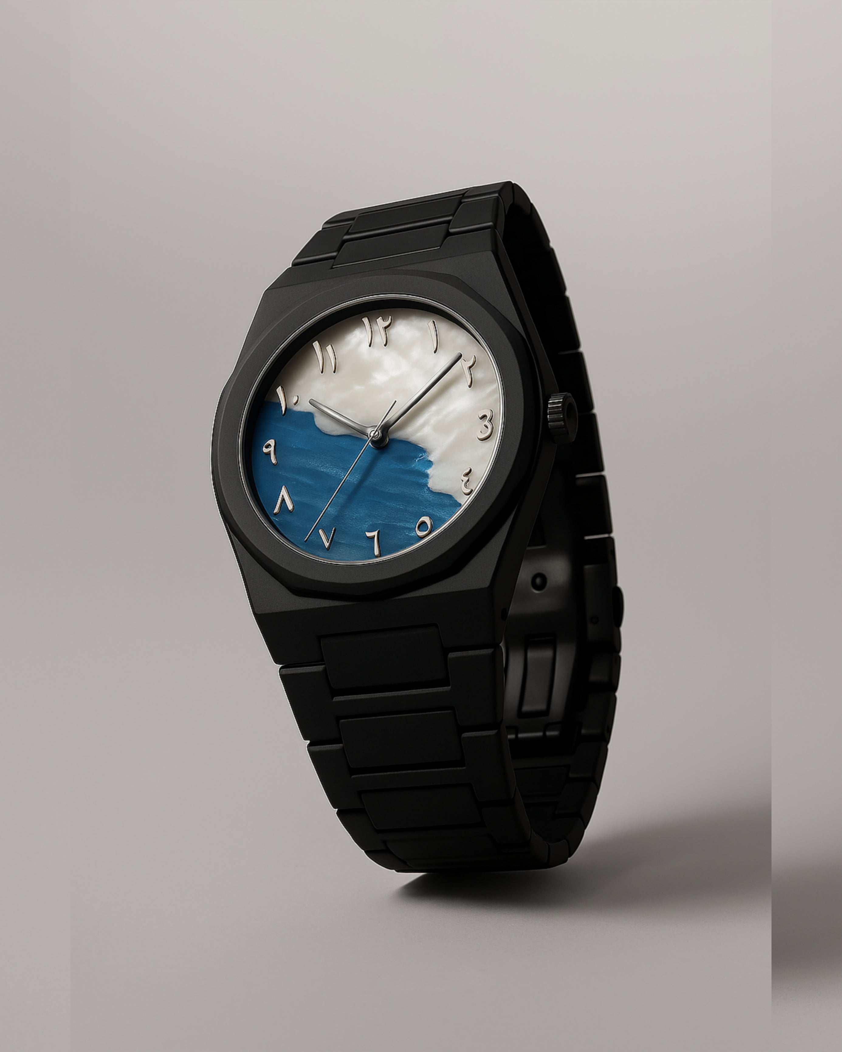 Arabic Aura Watch Double Dial